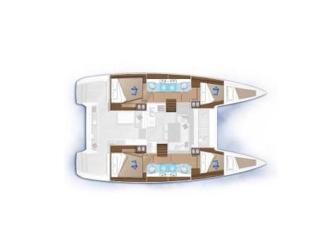 Book yachts online - catamaran - Lagoon 40 - Bahia Real (generator) - rent