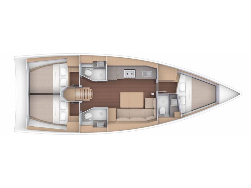 Book yachts online - sailboat - Dufour 390 Grand Large - DILI (vers 50hp+Gas Bbq) - rent