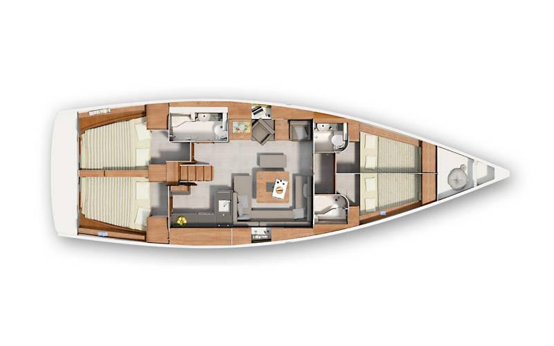 Book yachts online - sailboat - Hanse 455 - My Portofino - rent