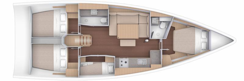 Book yachts online - sailboat - Dufour 430 - Little Mokoro - rent