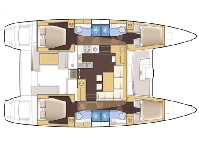 Book yachts online - catamaran - Lagoon 450F (A/C+WaterMaker+GEN) - Wentura - rent