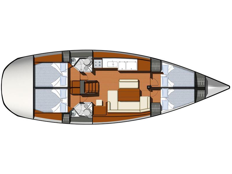 Book yachts online - sailboat - Sun Odyssey 44 i - SUN ODYSSEY 44i (2009) - VOL - rent