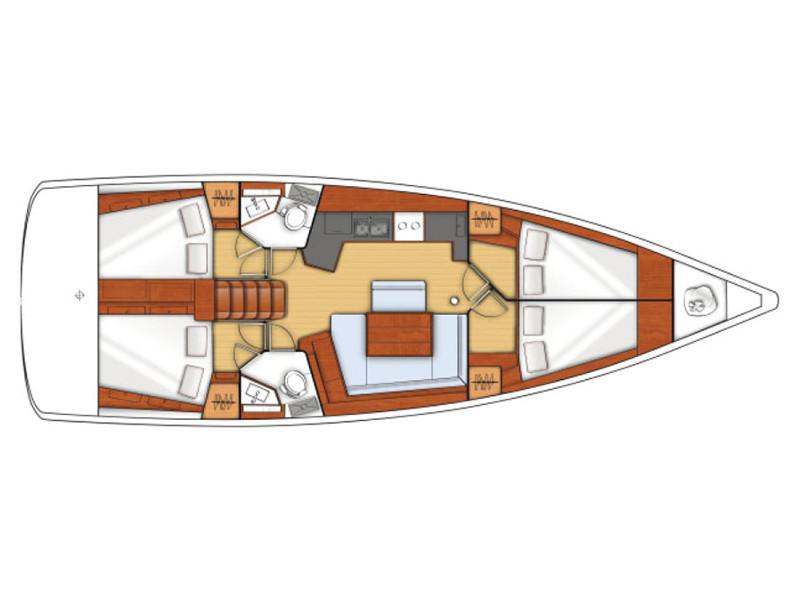 Book yachts online - sailboat - Oceanis 45 - Allegria - rent