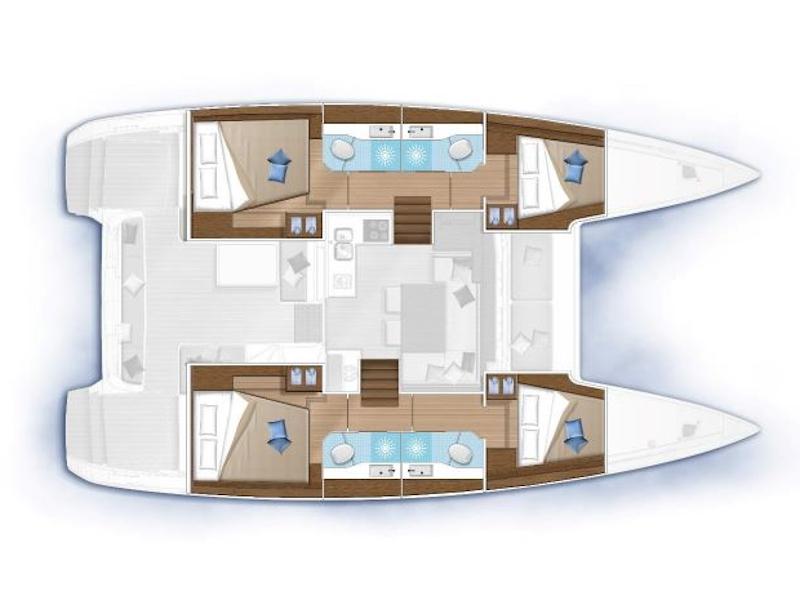 Book yachts online - catamaran - Lagoon 40 - Solentia - rent