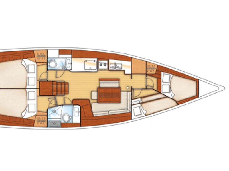 Book yachts online - sailboat - Oceanis 46 - Sail La vie - rent