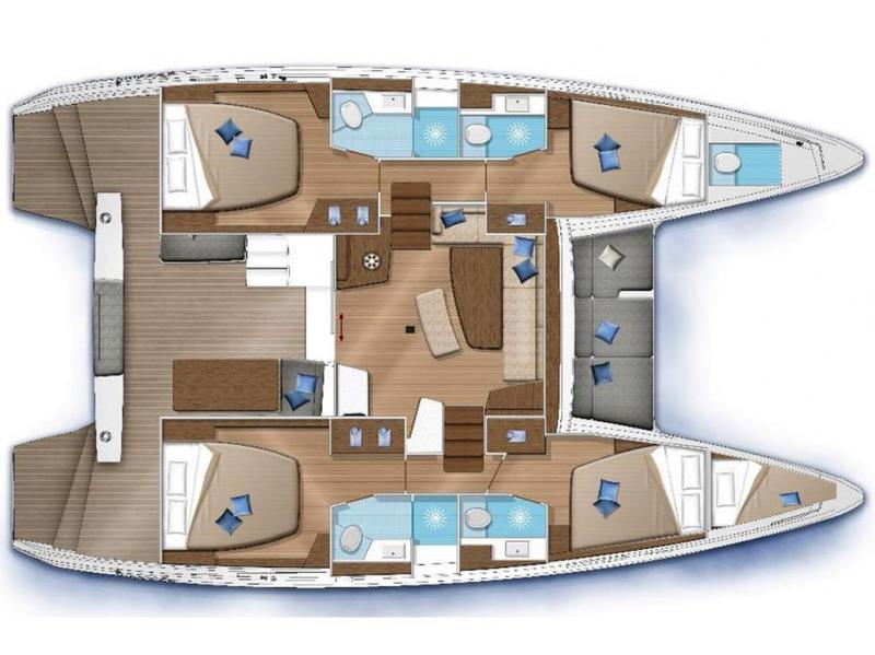 Book yachts online - catamaran - Lagoon 42 - AURA Luxury Crewed [AC saloon+cabins, Icemaker, Sea Scooter, Dinghy 20 HP] - rent
