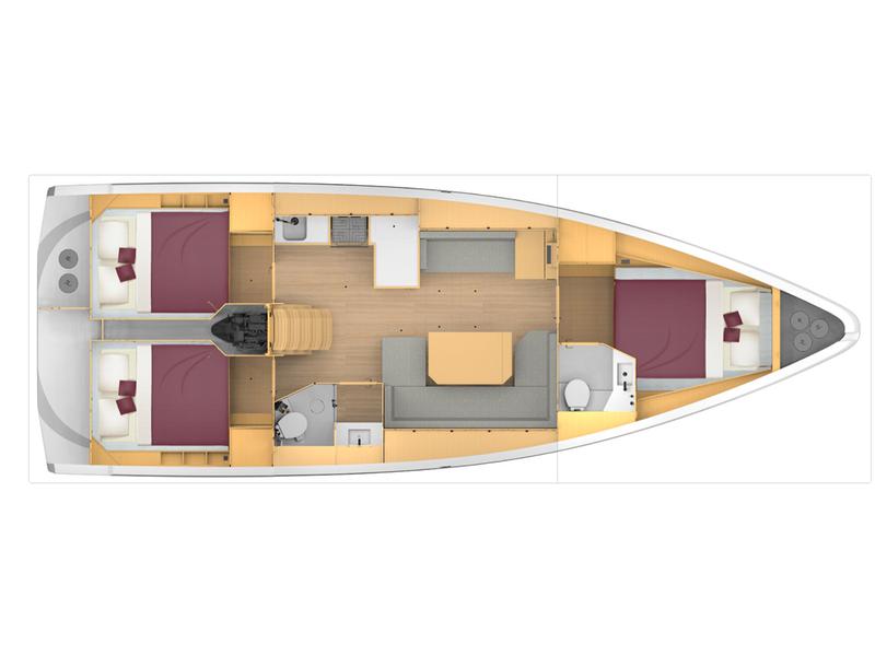 Book yachts online - sailboat - Bavaria C42 - Pepa - rent