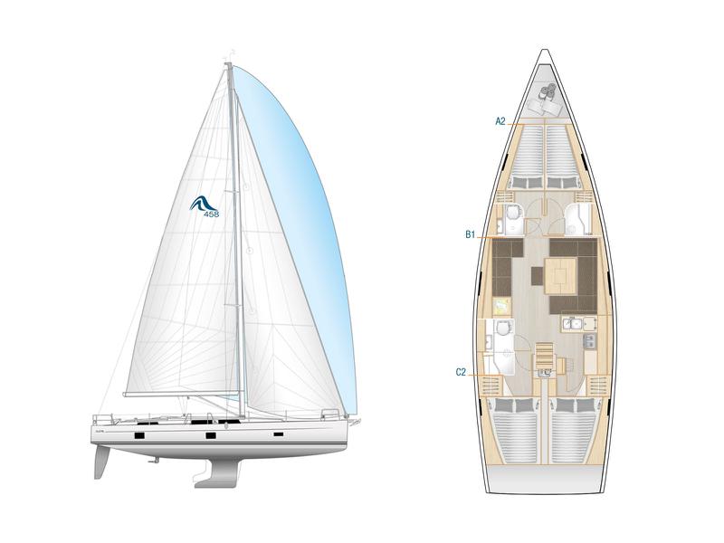 Book yachts online - sailboat - Hanse 458 - Bellatrix - rent