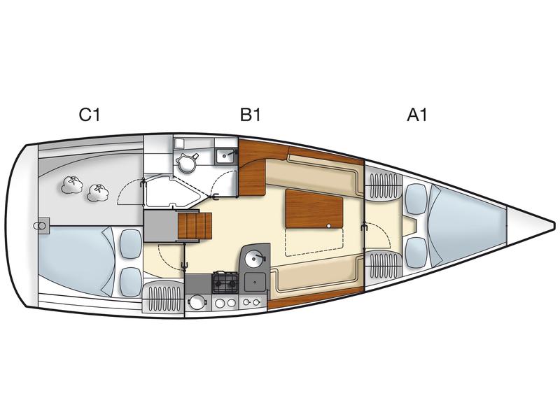 Book yachts online - sailboat - Hanse 355 - Bel Vento - rent