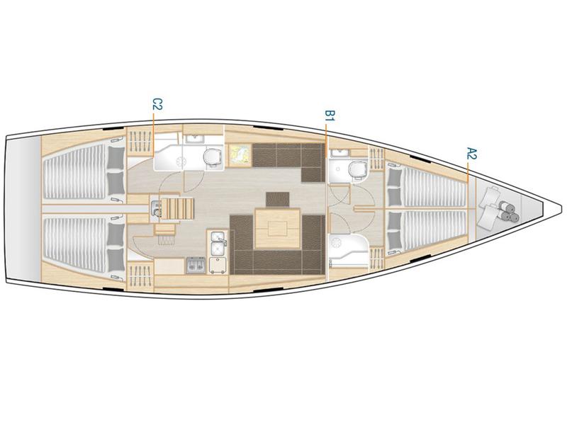 Book yachts online - sailboat - Hanse 458 - Sea Ruby - rent