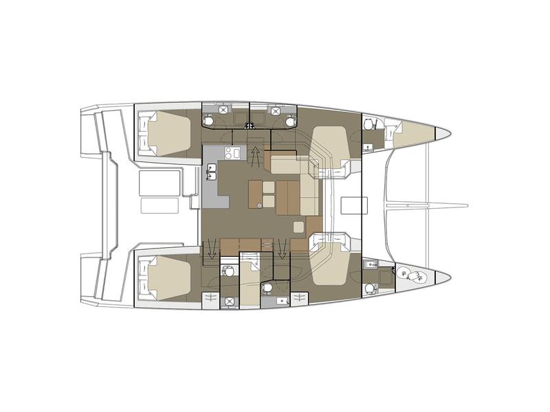 Book yachts online - catamaran - Dufour 48 - Diva - Skippered - rent