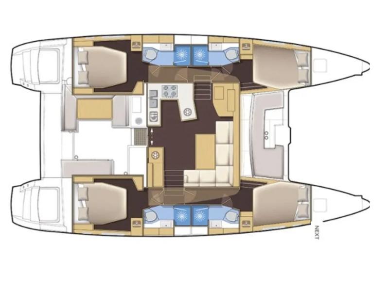 Book yachts online - catamaran - Lagoon 450 F Luxury - Alba Mouse - rent