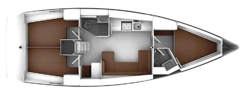 Book yachts online - sailboat - Bavaria Cruiser 41 - Harmes Bavaria 41 Cruiser - rent