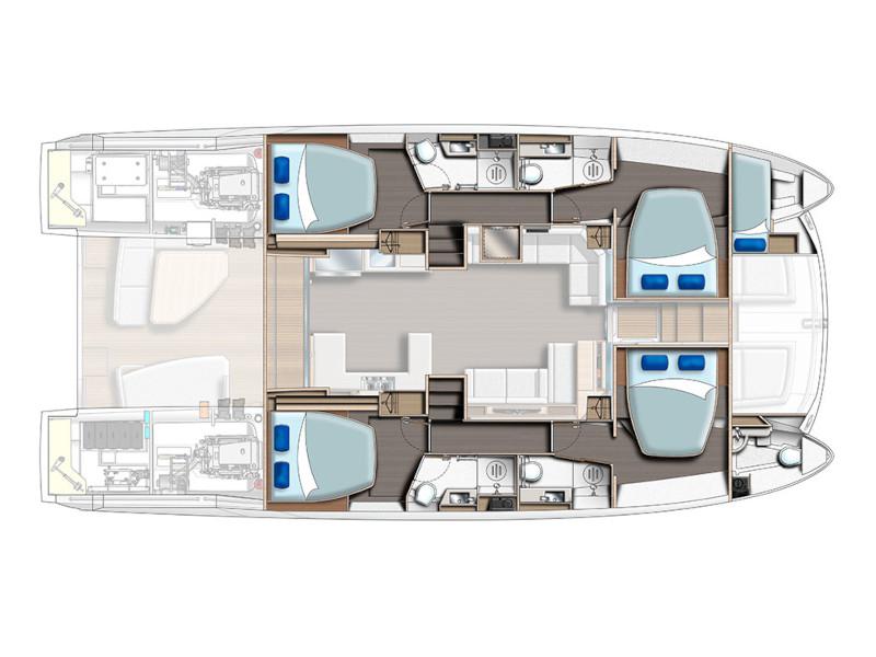 Book yachts online - powercatamaran - Leopard 53 PC - Good Vibes - rent