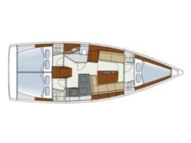 Book yachts online - sailboat - Hanse 345 - Blue Horizon - rent