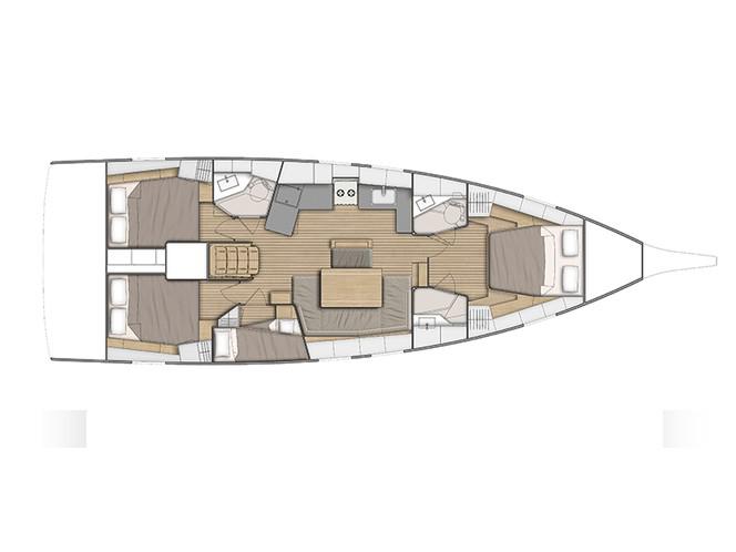 Book yachts online - sailboat - Oceanis 46.1 First Line - NAIMA (generator, air condition, teak deck) - rent