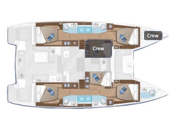 Book yachts online - catamaran - Lagoon 50 - OZELO Luxury Catamaran with Great Entertainment Pack - rent
