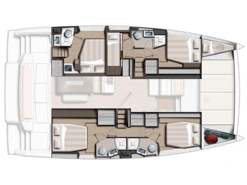 Book yachts online - catamaran - Bali 4.6 crewed - KOS 46.CAT - rent