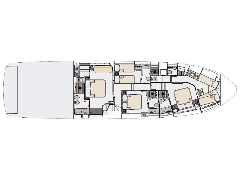 Book yachts online - motorboat - Azimut 78 Fly - PREWI - rent