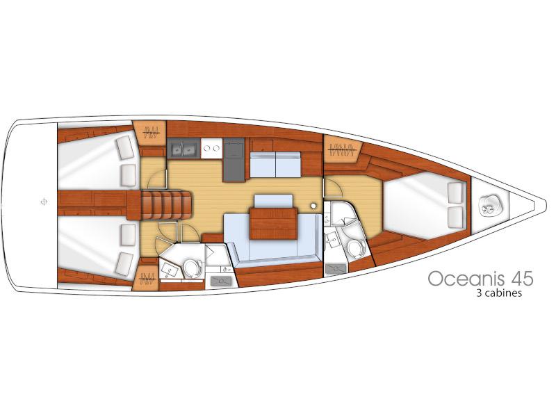 Book yachts online - sailboat - Oceanis 45 M - Nelly - rent