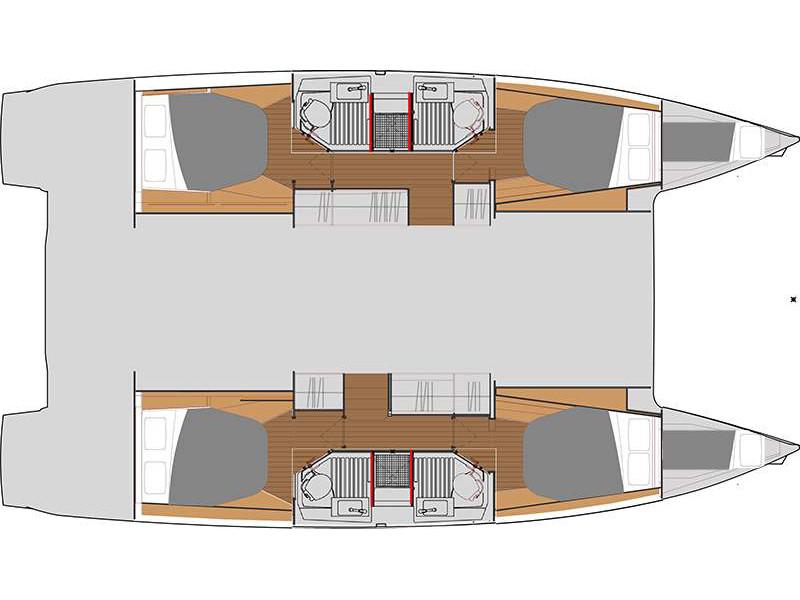 Book yachts online - catamaran - Fountaine Pajot Elba 45 - Nireas - rent