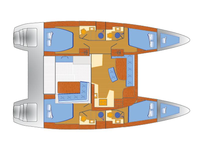 Book yachts online - catamaran - Lagoon 42 - Moonlight - rent