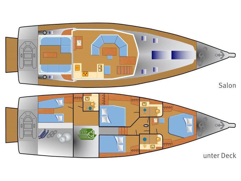 Book yachts online - sailboat - Moody 54 - Adventuro - rent