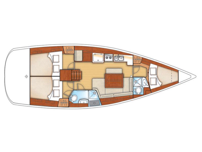Book yachts online - sailboat - Beneteau Oceanis 40 - Tosca - rent