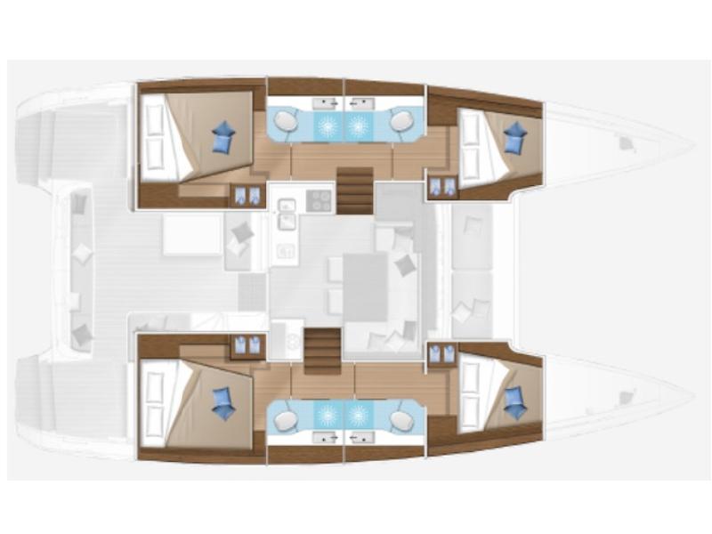 Book yachts online - catamaran - Lagoon 40 - Infinity - rent