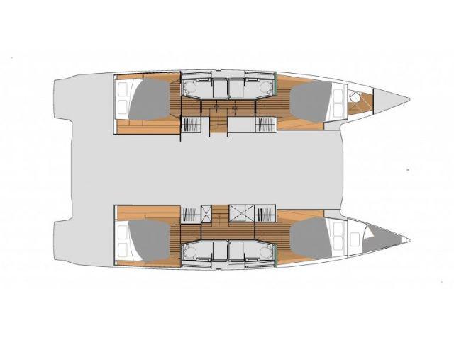 Book yachts online - catamaran - Elba 45 - USS Flamingo - rent