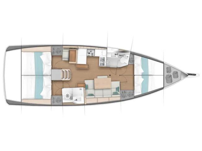 Book yachts online - sailboat - Sun Odyssey 440 - Eleni - rent