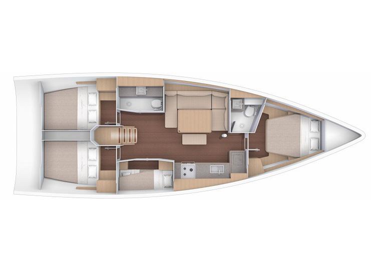 Book yachts online - sailboat - Dufour 430 Grand Large - Sandra - rent