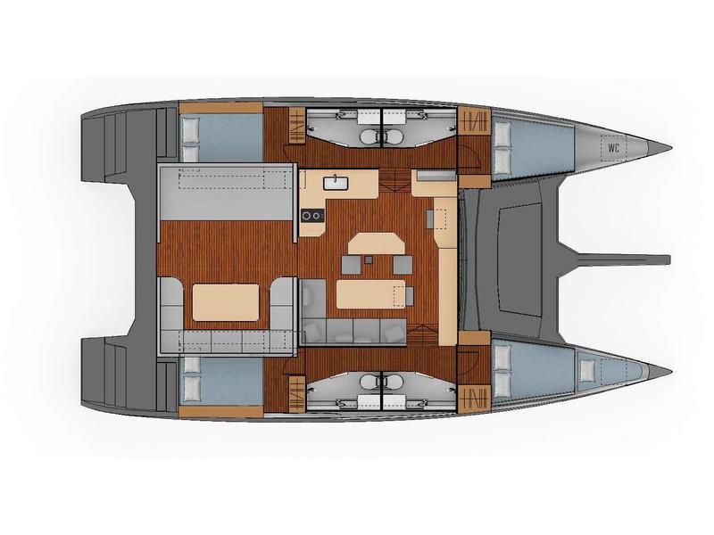 Book yachts online - catamaran - Luna 49 - RED - rent