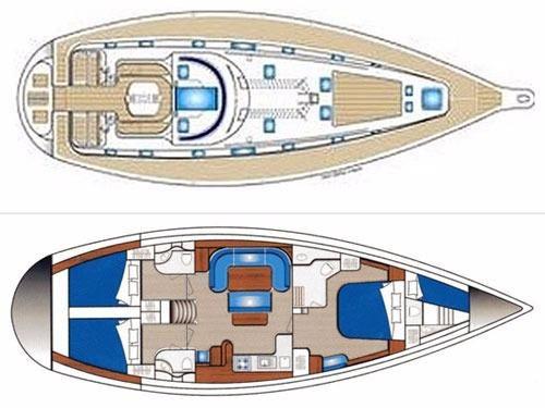 Book yachts online - sailboat - Ocean Star 56.1 - 5 cabins - OSY V - rent