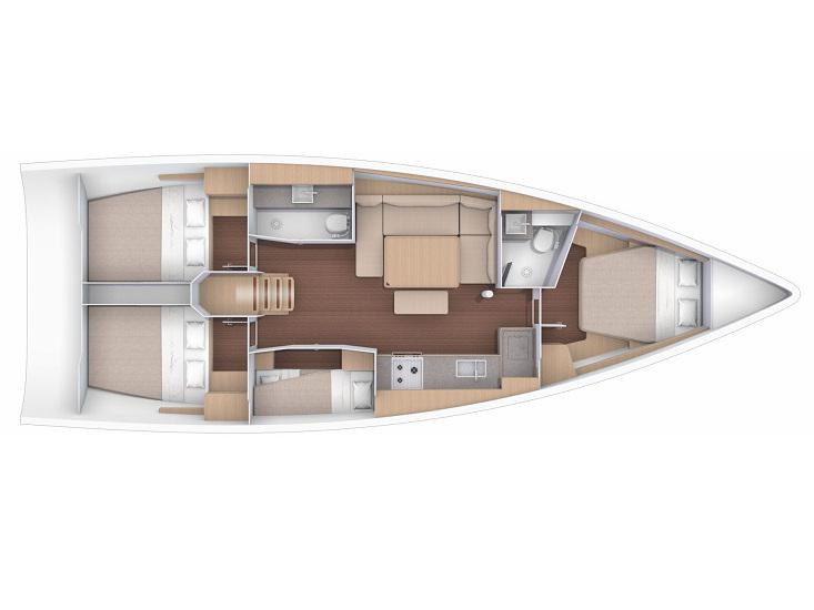 Book yachts online - sailboat - Dufour 430 Grand Large - Esperanza - rent