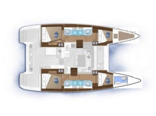 Book yachts online - catamaran - Lagoon 40 - Regolo - rent