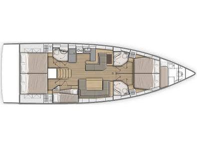 Book yachts online - sailboat - Beneteau Oceanis 51.1 - Vixen (A/C - Generator) (Pax 12)  - rent
