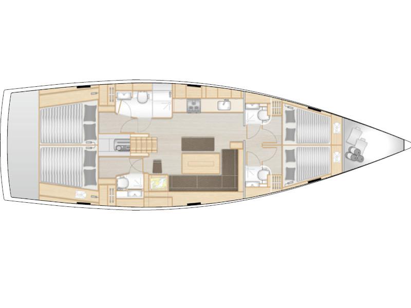 Book yachts online - sailboat - Hanse 508 - Lady Aga - rent