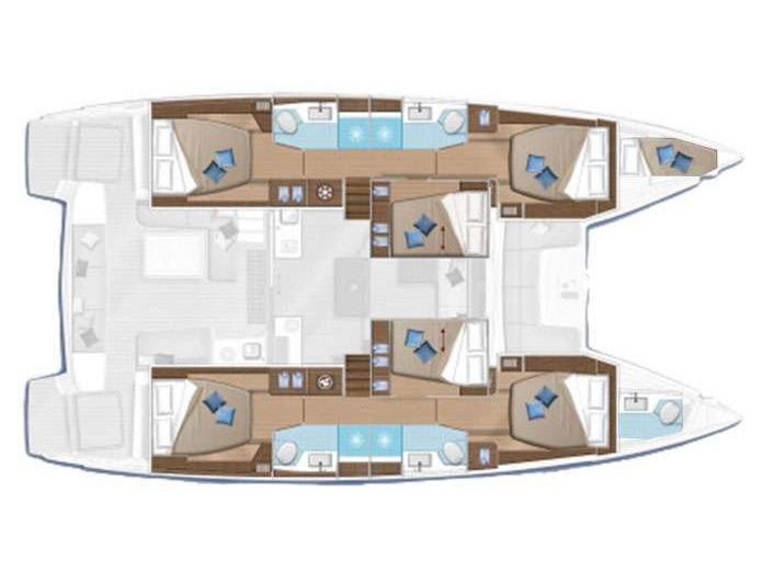 Book yachts online - catamaran - Lagoon 50 - Alchera - rent