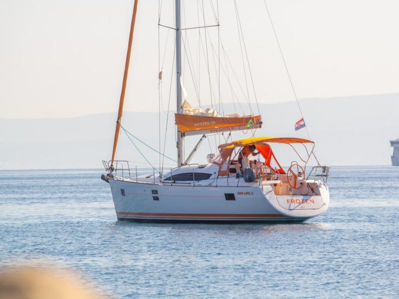 Book yachts online - sailboat - Elan 45 Impression - FROZEN - rent