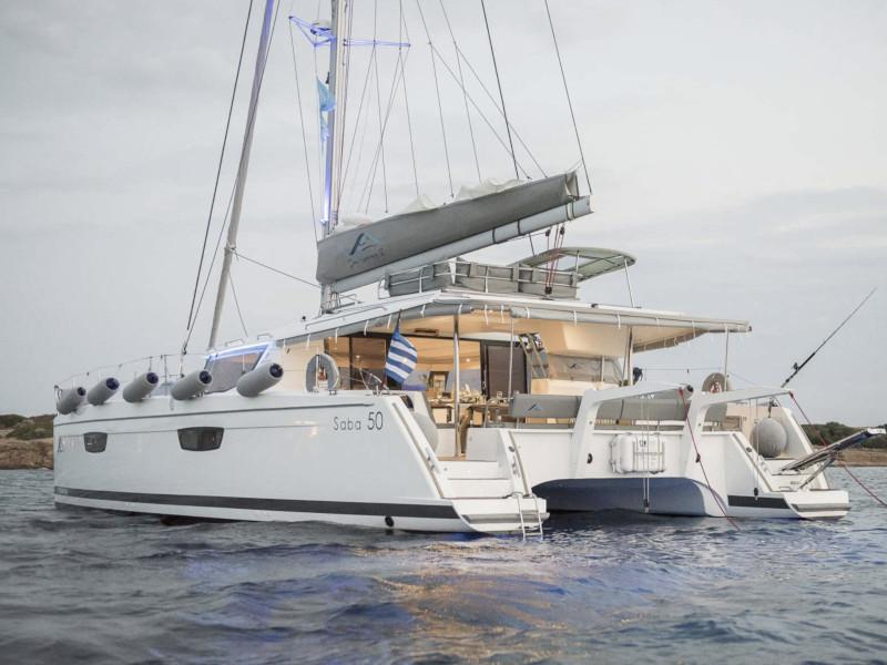 Book yachts online - catamaran - Saba 50 -  5 cabin version - Sea Energy V - rent