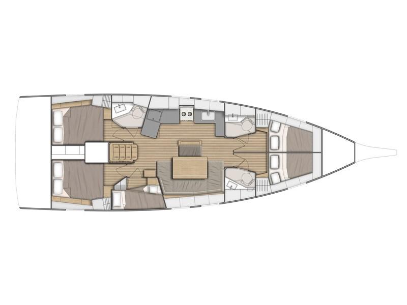 Book yachts online - sailboat - Oceanis 46.1 - Luna - Water maker, Solar Panel - rent