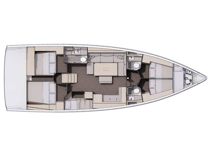 Book yachts online - sailboat - Dufour 470 - Fortuna  - Water maker, Solar Panel - rent