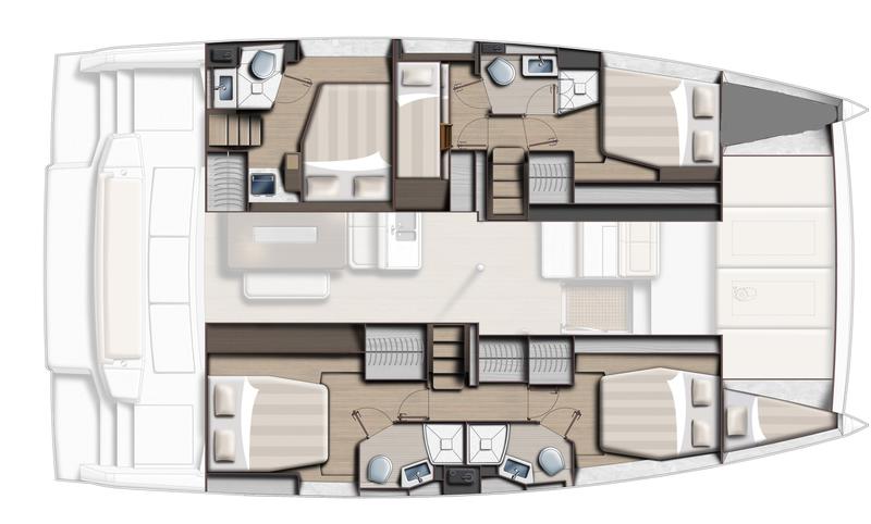 Book yachts online - catamaran - Bali 4.6 A/C - WM- Gen - Freezer - rent