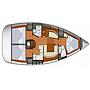 Book yachts online - sailboat - Sun Odyssey 42i - Vispera  - rent