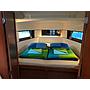 Book yachts online - sailboat - Oceanis 38.1 - Baby Dory AC shore power underwater light blue hull - rent