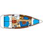 Book yachts online - sailboat - Sun Odyssey 35 - Bimbi Blue - rent