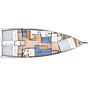 Book yachts online - sailboat - Sun Odyssey 410 - no name (A/C, GENERATOR,BOW TH) - rent