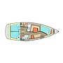 Book yachts online - sailboat - Elan 384 Impression - NAIADA w.Skipper - rent